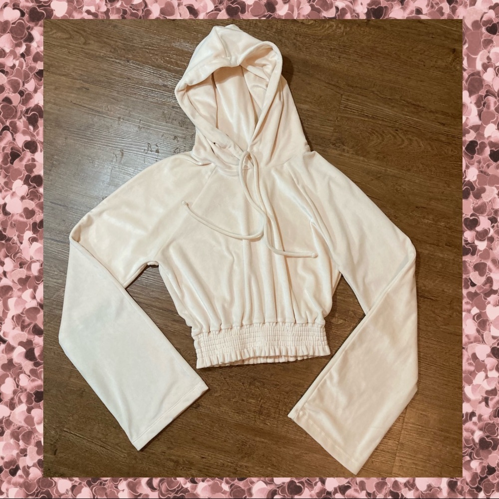 Lovers and Friends crop hoodie